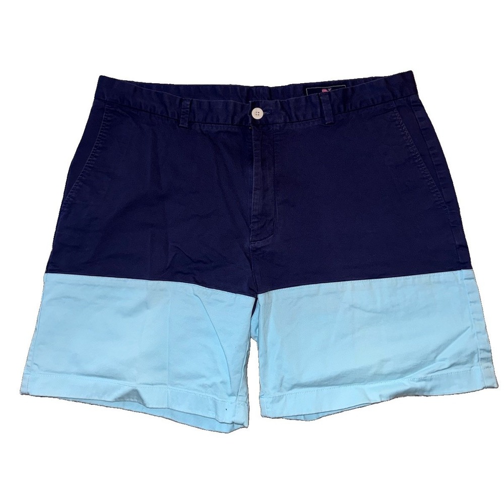 Vineyard Vines Party Panel Breaker Shorts Men's Sz 38x6 Chino Casual Preppy Club